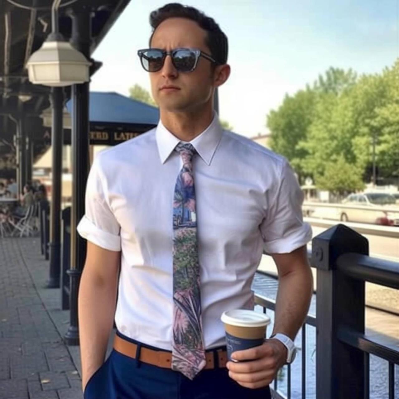 Short Sleeve Dress Shirt With Tie - Fashion Faux Pas Or Trendy Combo? -  Hockerty