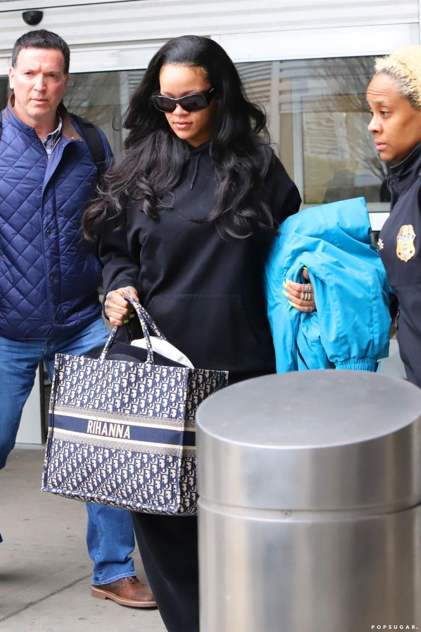 Rihanna'S Dior Bag With Her Name On It | Popsugar Fashion