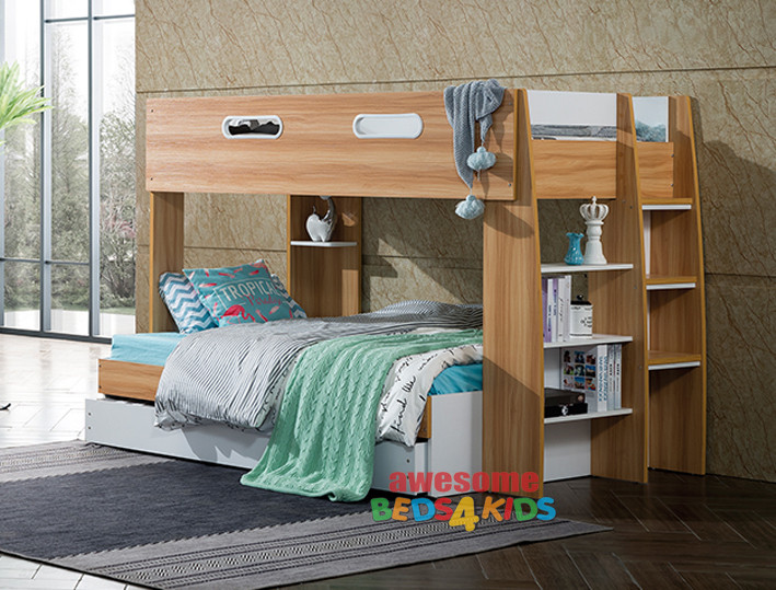Narrabeen Bunk Bed | Bunk Beds | Bunks With Storage | Modern Bunk Bed |  Awesome Beds 4 Kids