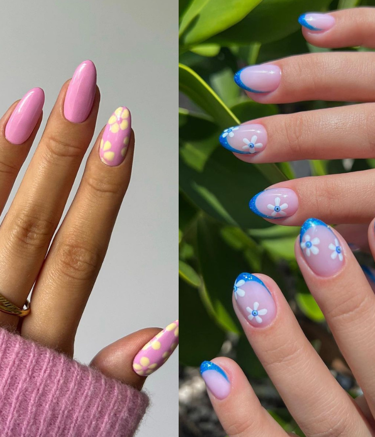 25 Simple Flower Nail Designs That Are So Easy To Diy | Glamour