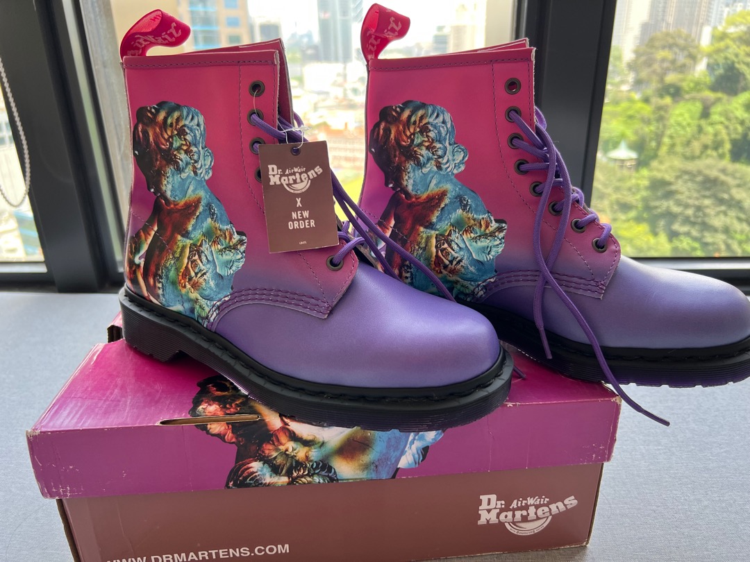 Dr Martens X New Order 1460, Men'S Fashion, Footwear, Boots On Carousell