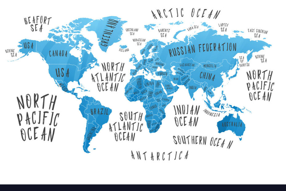 Bản Đồ Trái Đất Với Tên Các Quốc Gia: Khám Phá Thế Giới Trên Bản Đồ