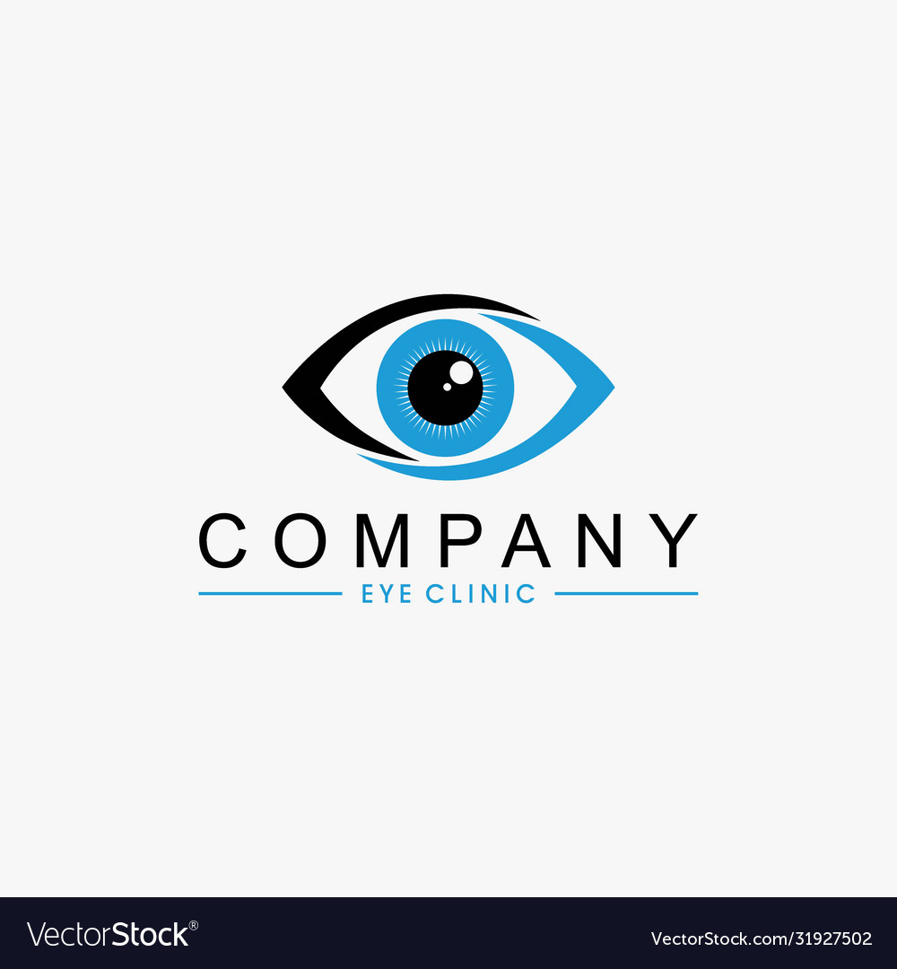 Eye Clinic Logo Design Template Royalty Free Vector Image