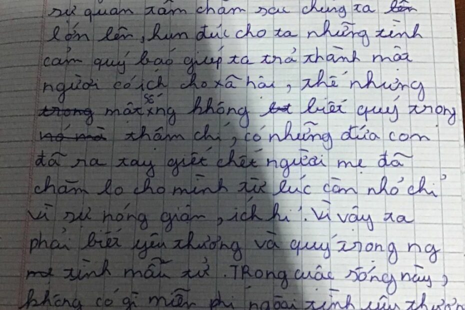 Đoạn Văn Tình Mẫu Tử: Tình Cảm Gia Đình Đọng Lại