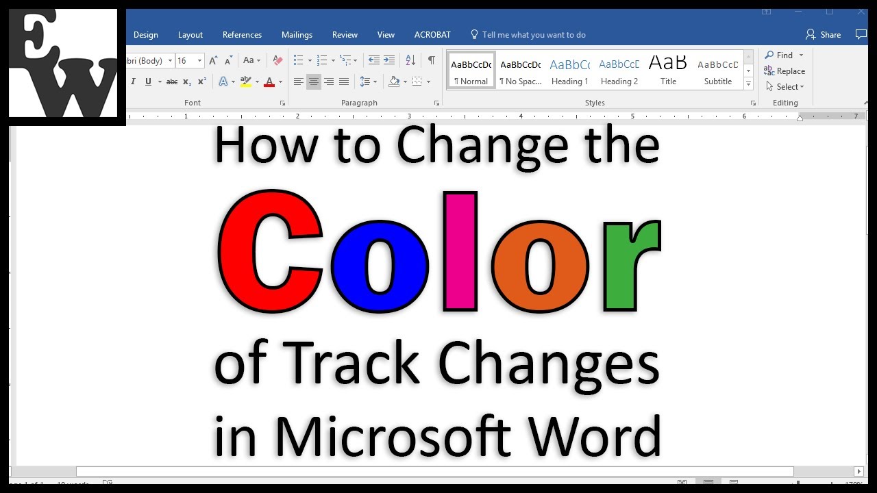 Word For Showing Changing Colours