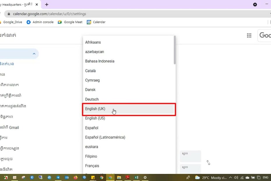 How To Change Language Settings In Google Calendar? New Update
