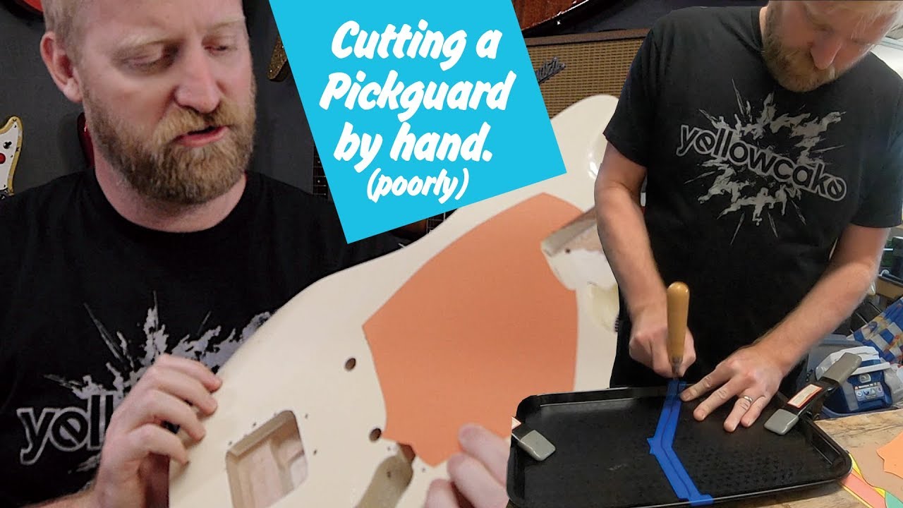 How To Cut A Pickguard By Hand