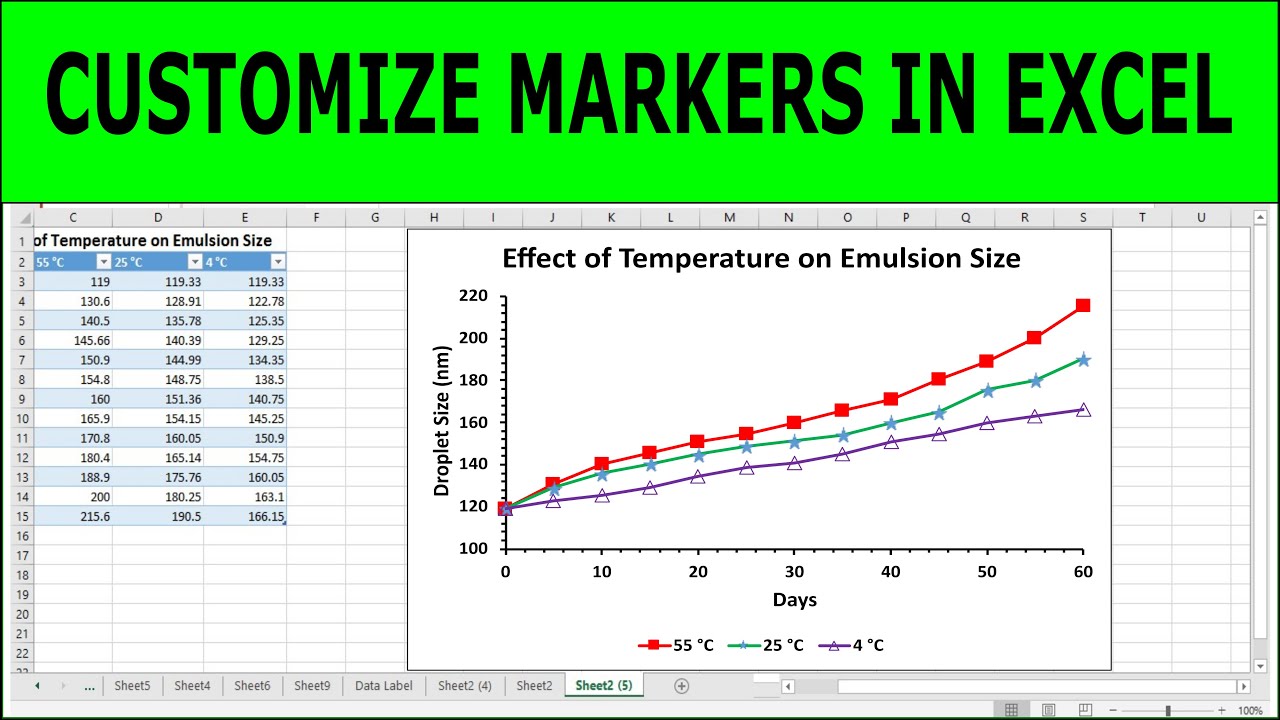 How To Change Marker Shape In Excel Graph