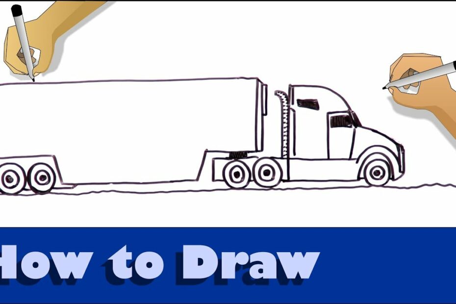 How To Draw A Cargo Truck