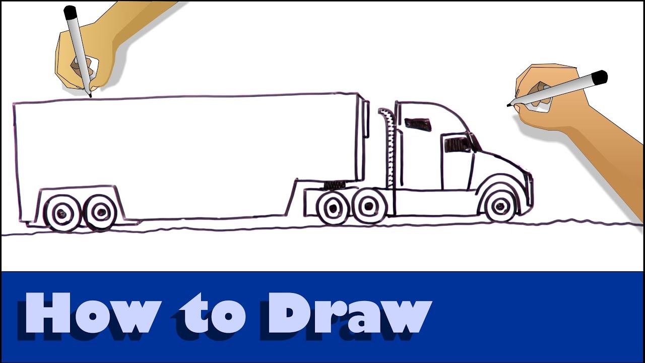 How To Draw A Cargo Truck