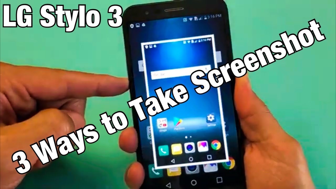 How To Screenshot On A Lg Stylo 3