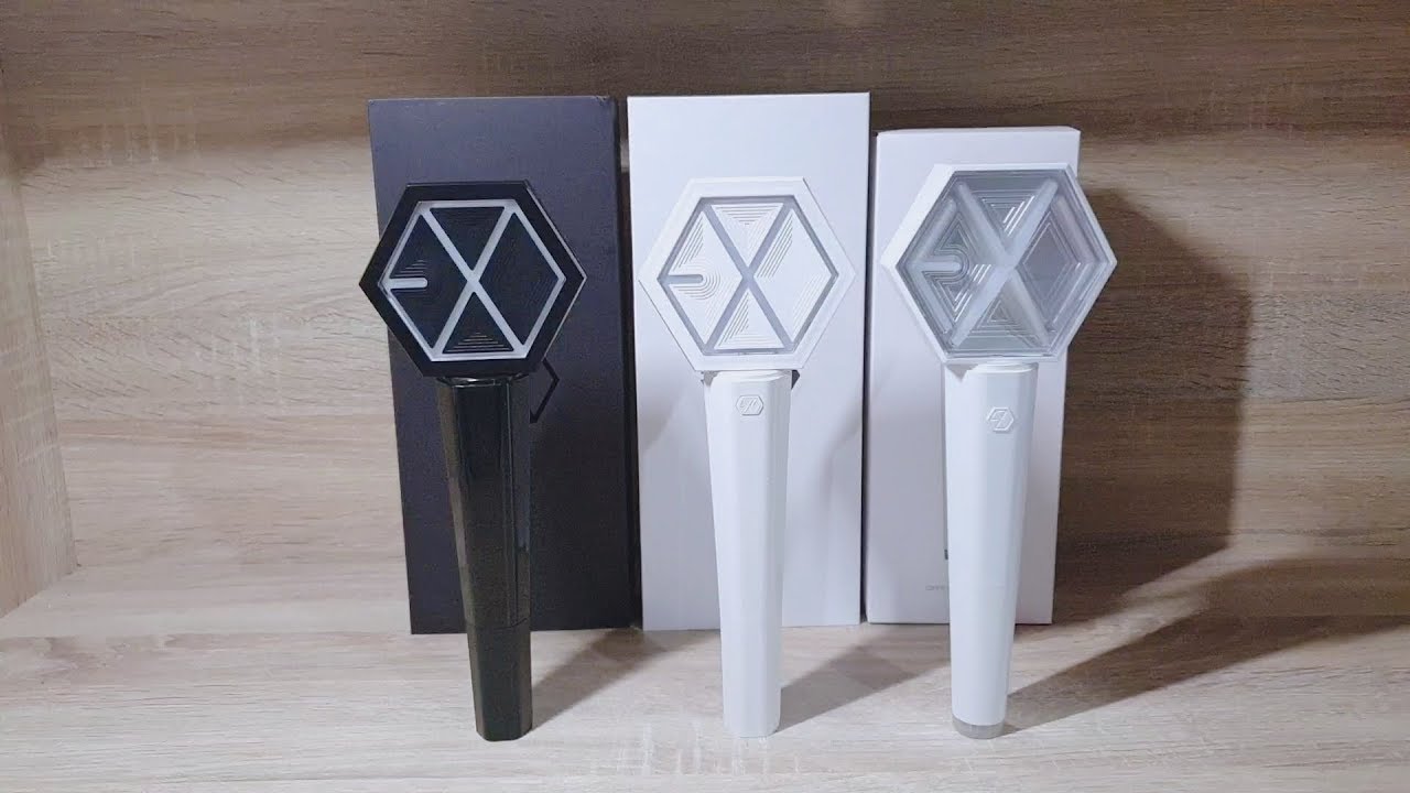 Exo Official Lightstick Version 1, 2 & 3 - Youtube