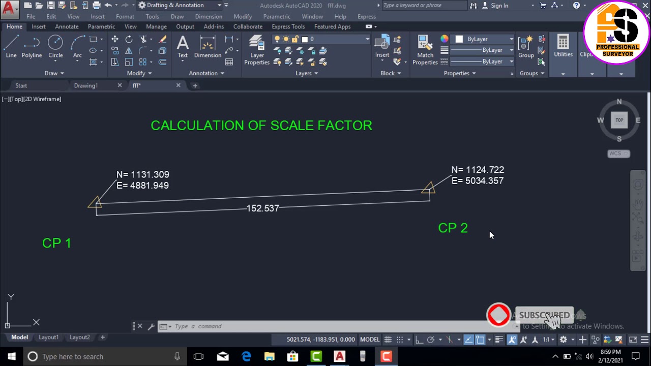 How To Calculate Scale Factor In Surveying