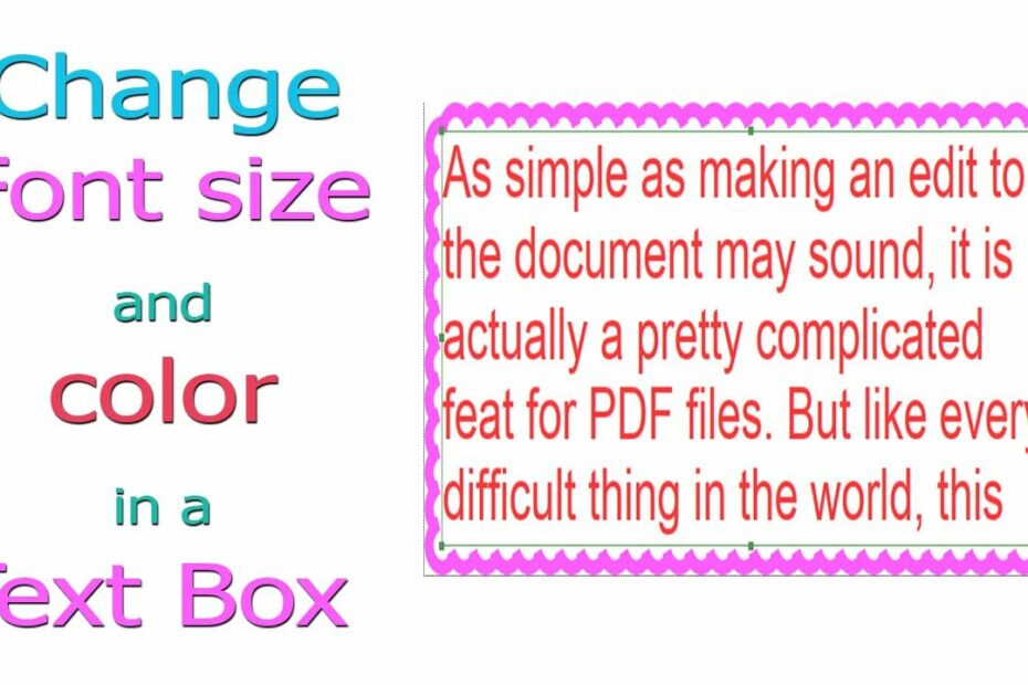 How To Change Text Size In Foxit Reader