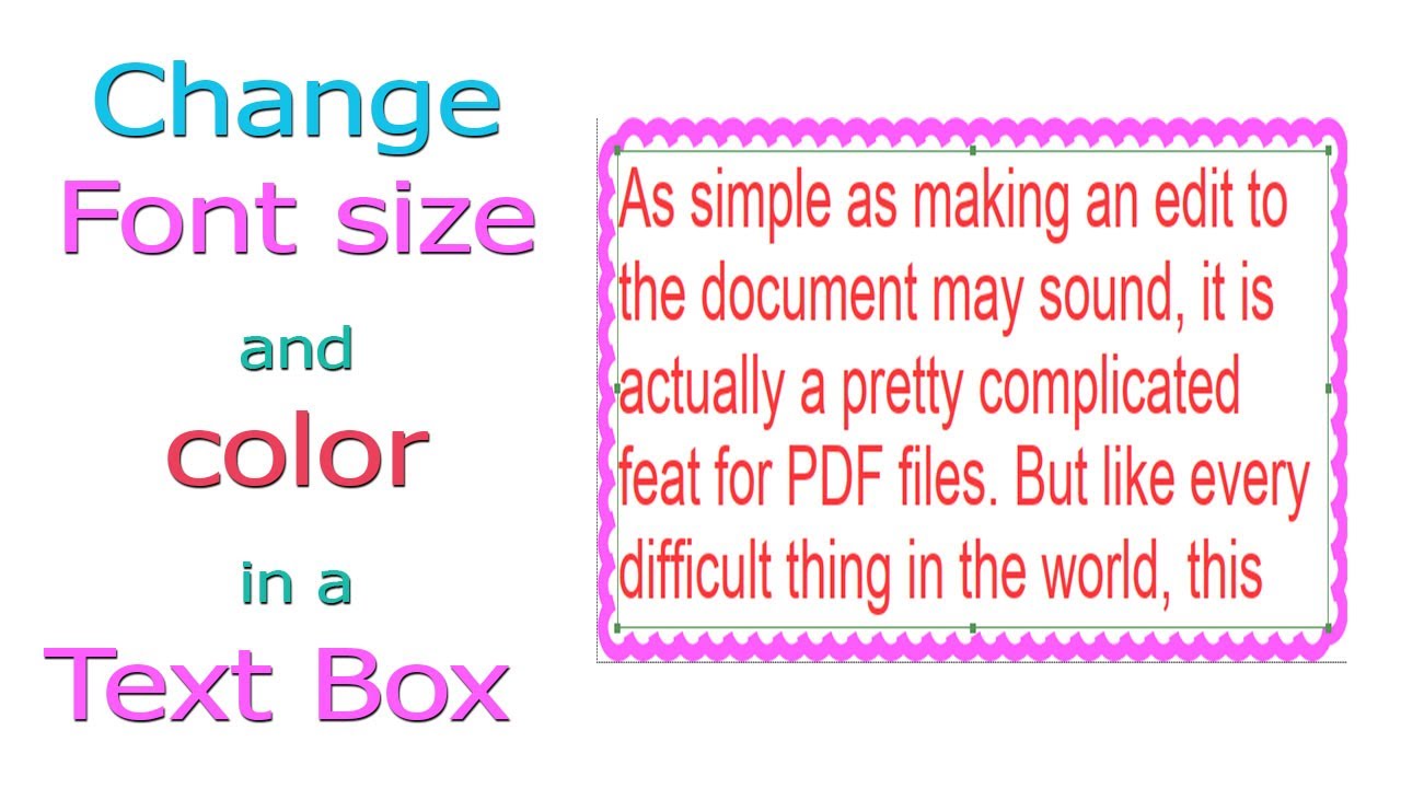 How To Change Text Size In Foxit Reader