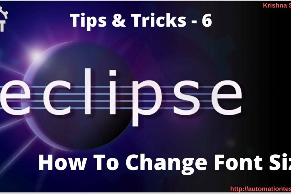 How To Change The Font Size In Eclipse