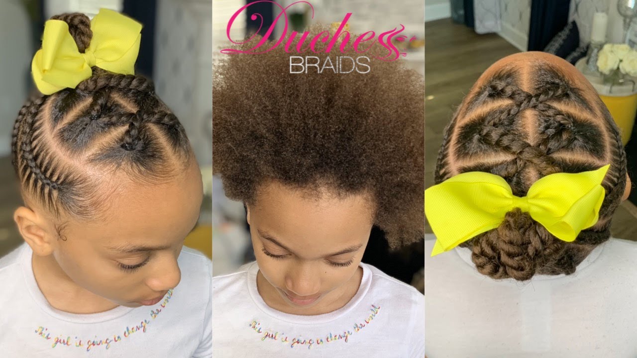 How To: Simple Kids Braid Styles - Youtube