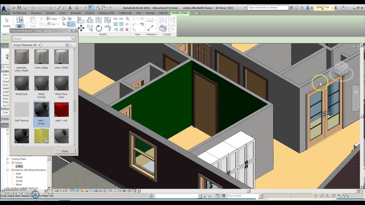 How To Change Wall Color In Revit