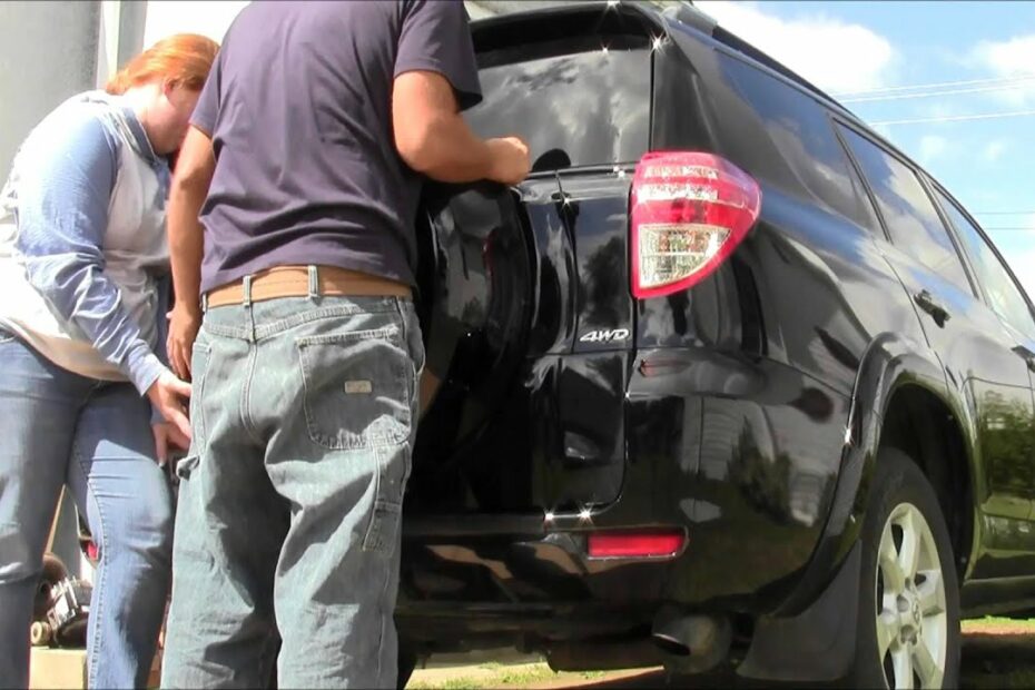 How To Put Rav4 Spare Tire Cover Back On