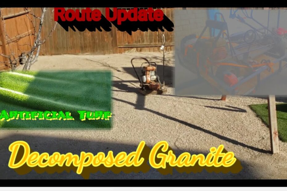 How Much Decomposed Granite For Artificial Grass