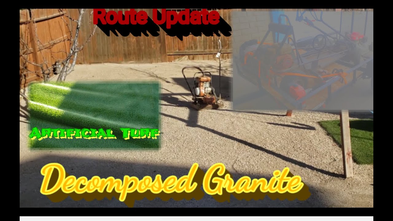 How Much Decomposed Granite For Artificial Grass