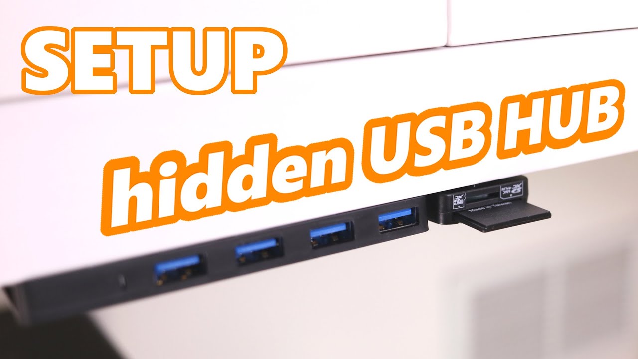 Setup - Under Desk Mounted Usb Hub / Card Reader Tutorial And Tips - Youtube