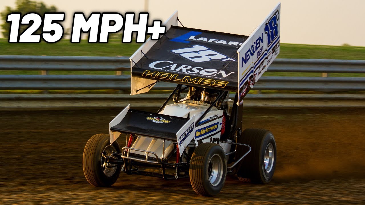 The Fastest (125Mph) And Largest Dirt Track We Have Ran Yet! (410 Sprint Car)  - Youtube