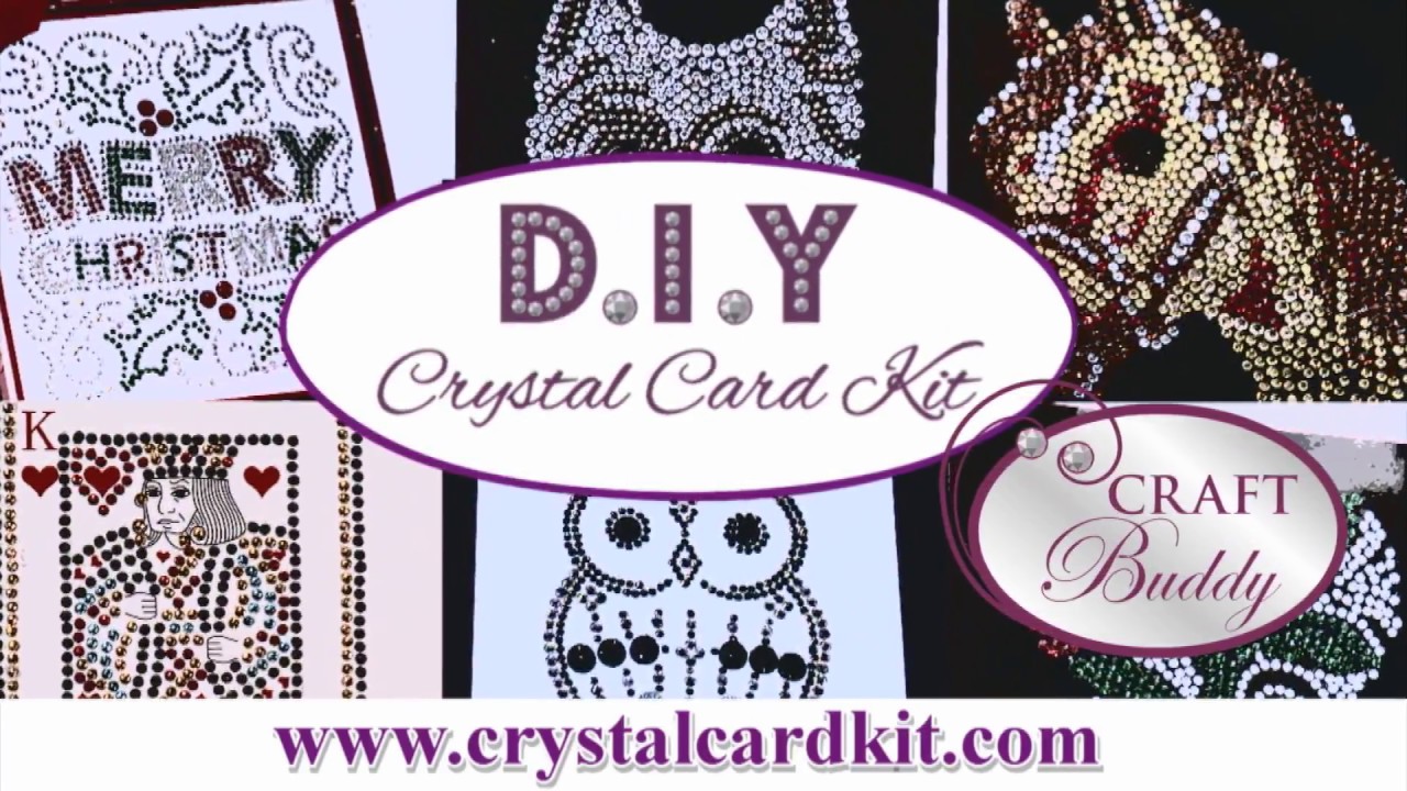 How To Make A Crystal Card Kit (Diamond Painting Greeting Cards) - Youtube