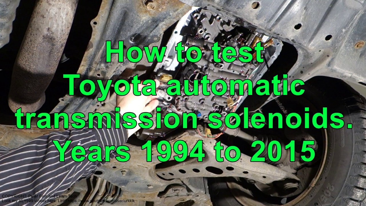 How To Replace Shift Solenoid Toyota Camry