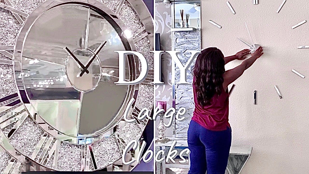 Diy Large Living Room Clocks! How To On A Budget! - Youtube