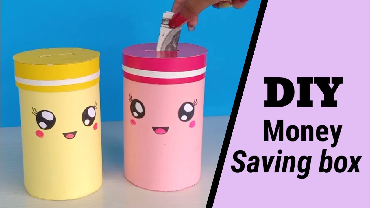 Kawaii Money Bank | Cute Money Bank From Cardboard / How To Make Money  Saving Box /Paper Money Bank - Youtube