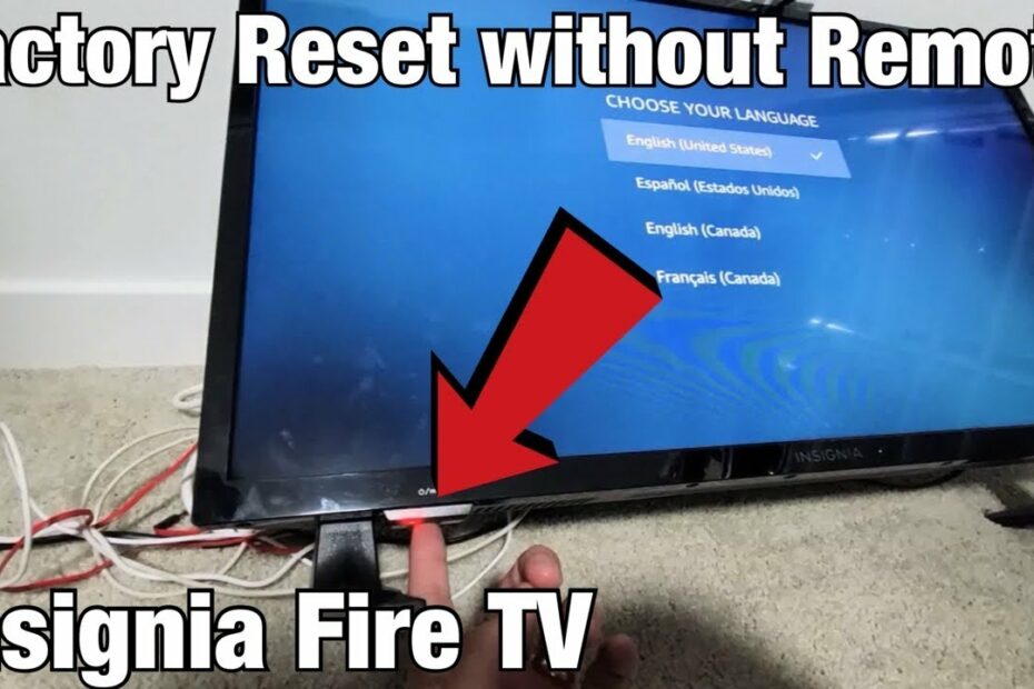 How To Turn On Insignia Fire Tv Without Remote