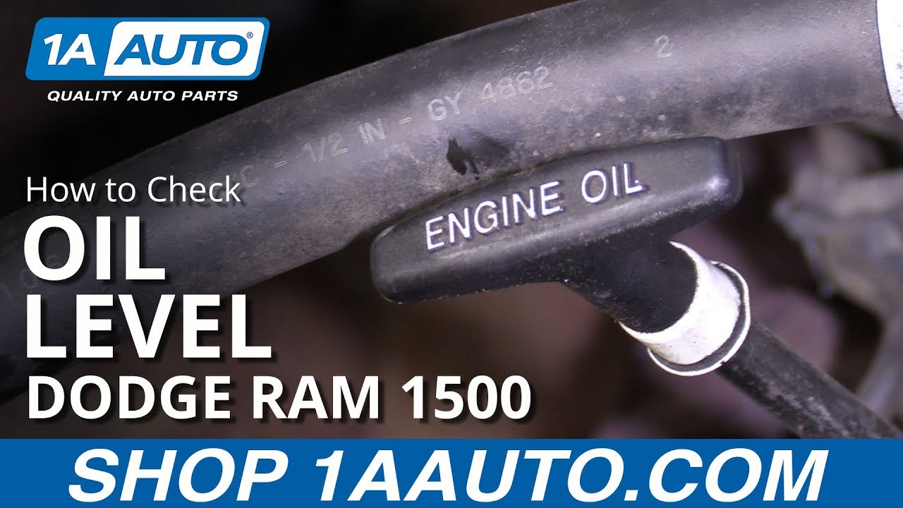 How To Check Oil Ram 1500