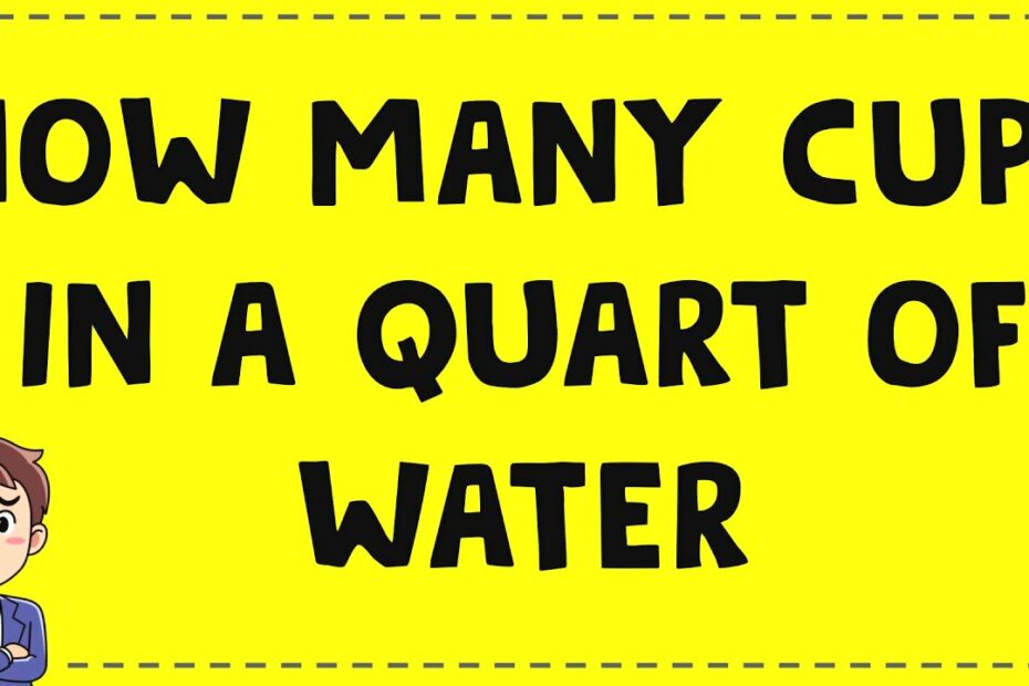 How Many Bottles Of Water Equals A Quart
