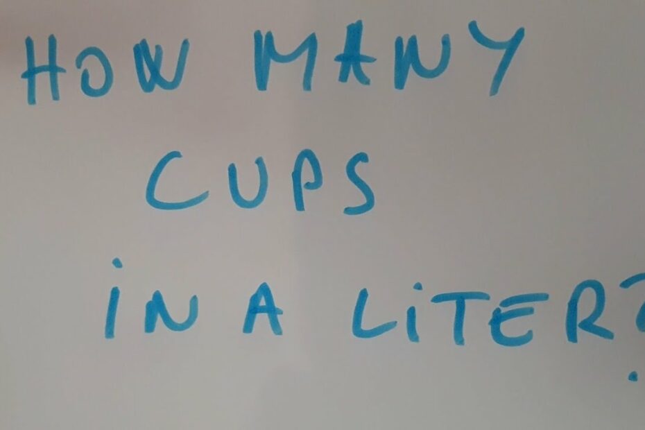 How Many Cups Is 1.75 L