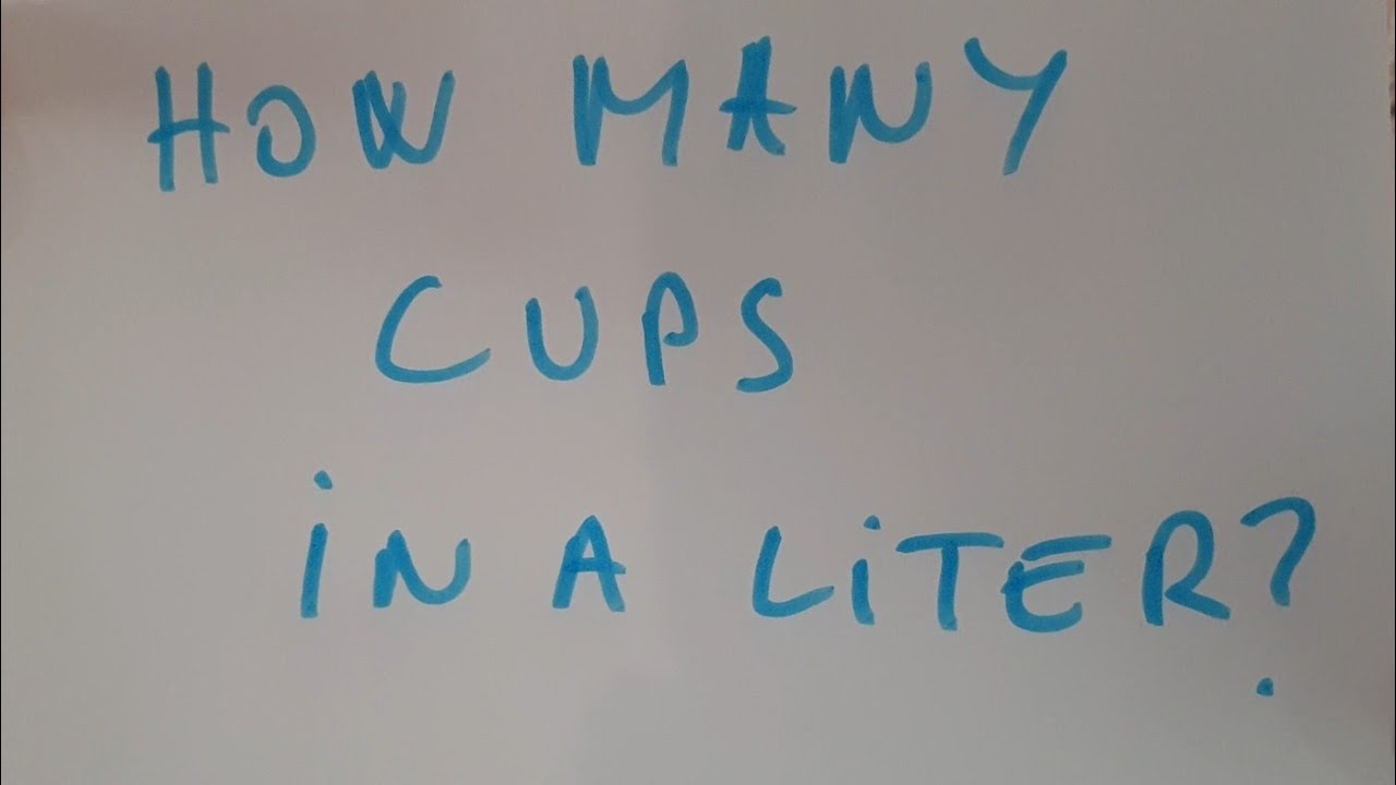 How Many Cups Is 1.75 L