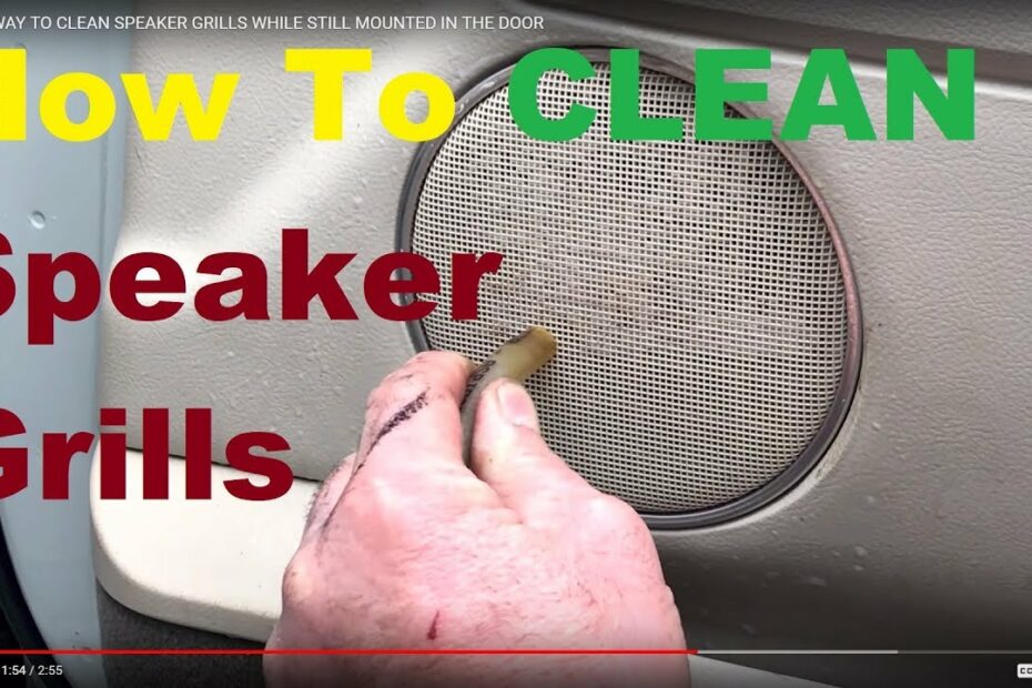How To Clean Car Speaker Cover