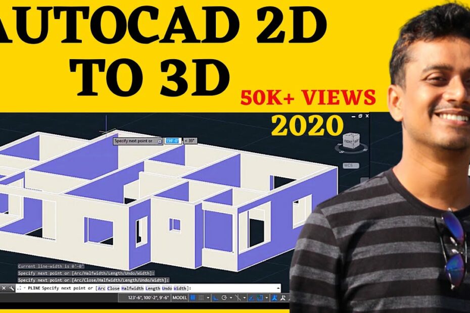 How To Convert 2D Floor Plan To 3D In Autocad