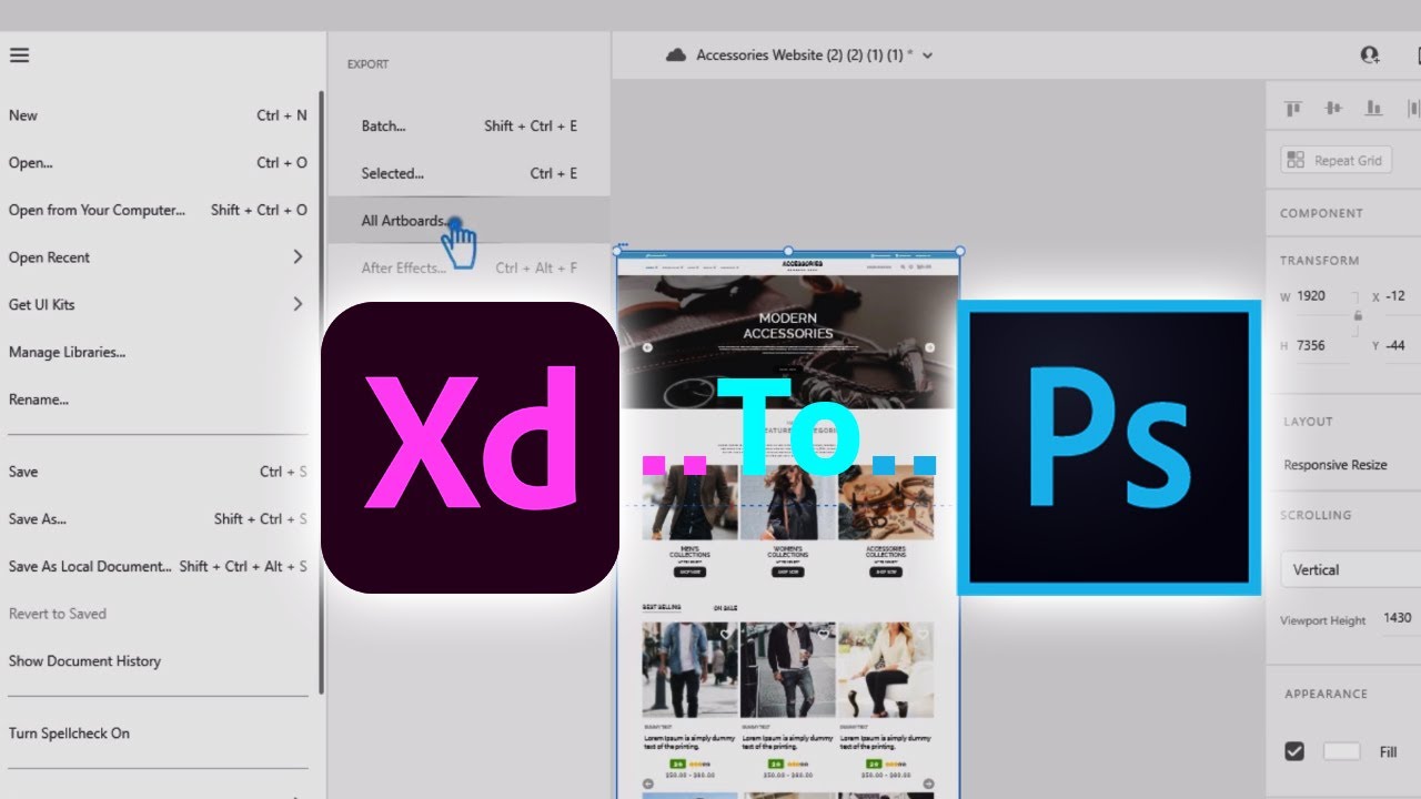 How To Convert Xd To Psd