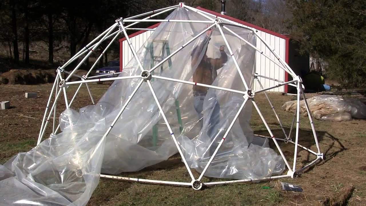 How To Cover A Geodesic Dome Greenhouse