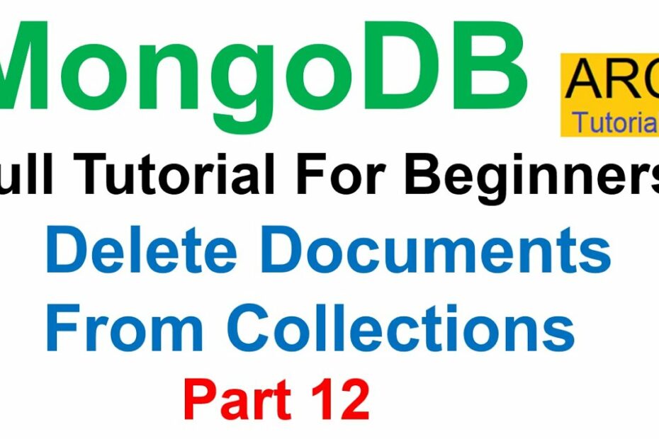 How To Delete All Documents In Mongodb Compass