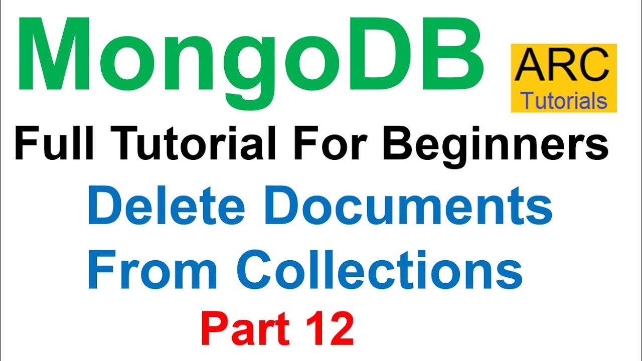 How To Delete All Documents In Mongodb Compass