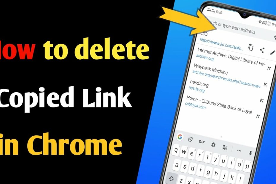 How To Delete Copied Link On Chrome