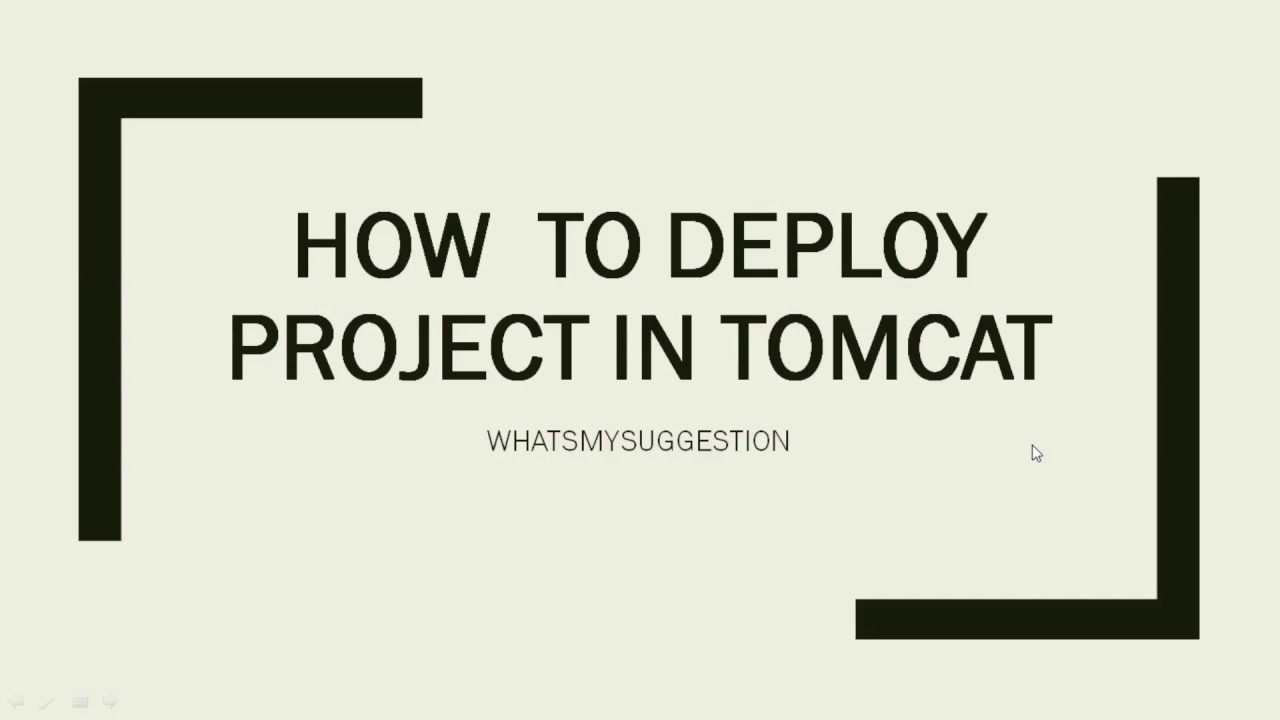 How To Deploy A Jar File In Tomcat