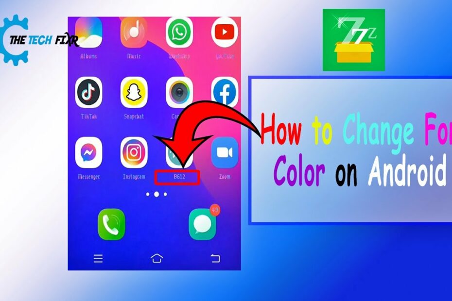 How To Change Android Font Color