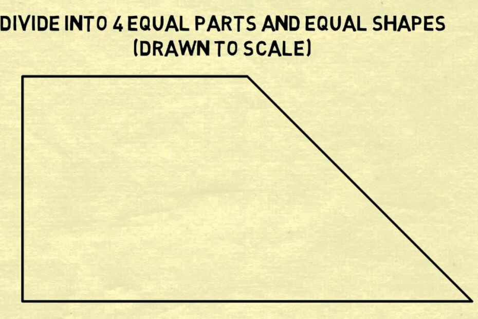 How To Divide A Triangle Into 4 Equal Parts