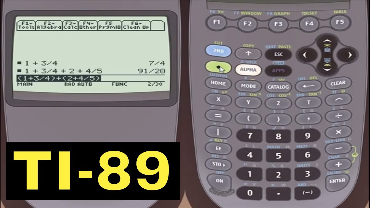 How To Do Fractions On Ti 89