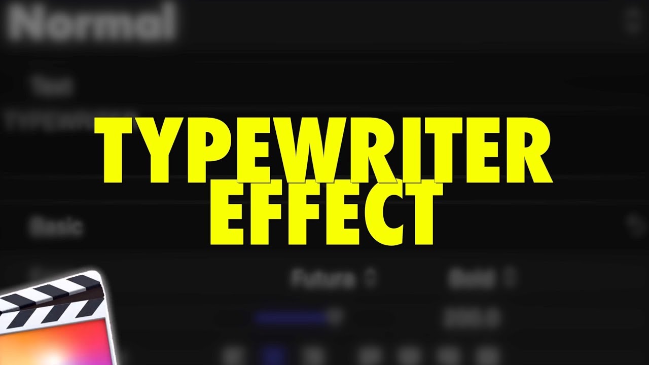 How To Do Typing Effect Final Cut Pro
