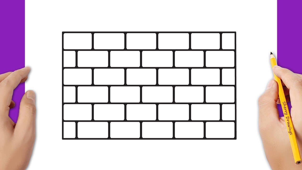 How To Draw A Brick Wall Pattern