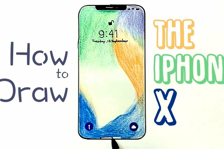 How To Draw A Iphone X